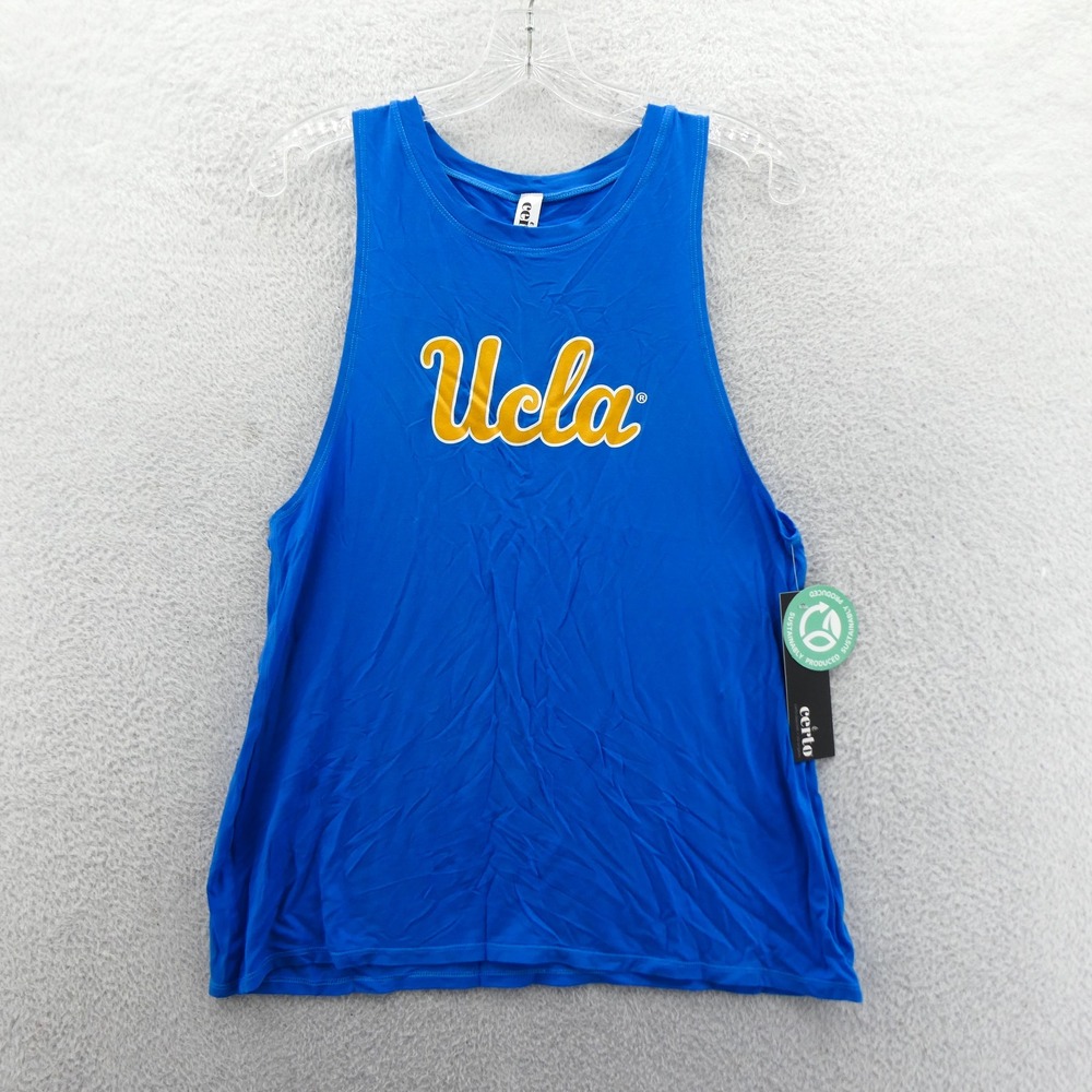 Certo Tank Top Womens‎ Medium UCLA Bruins Blue Sleeveless Muscle Shirt NCAA